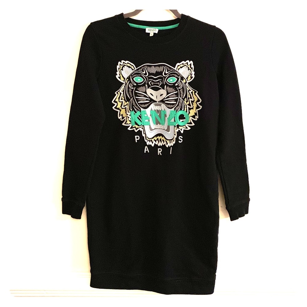 🐅EUC Kenzo Tiger Embroidered Sweatshirt Tunic🐅